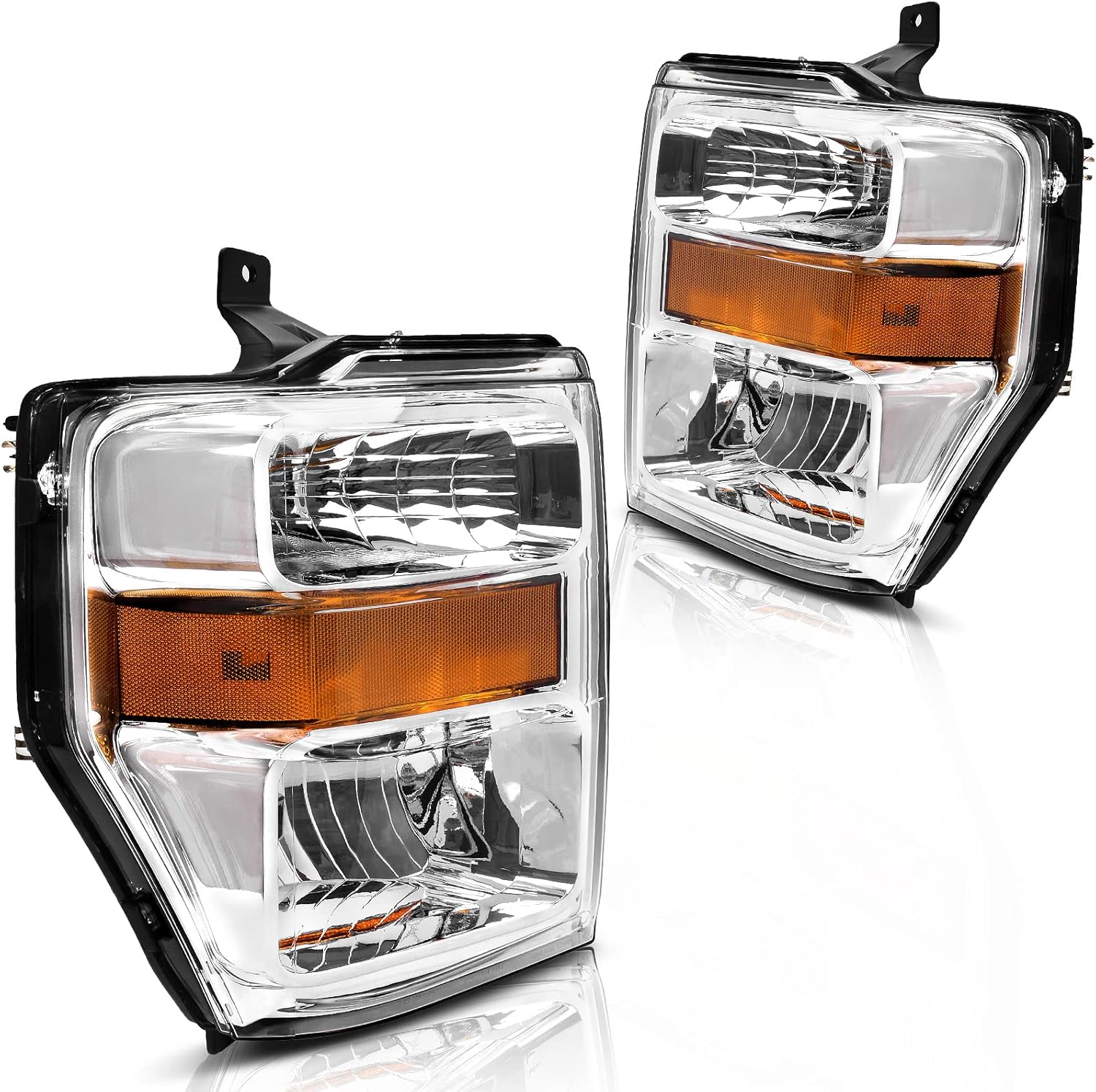 DWVO Headlight Assembly for 2008-2010 Ford Super Duty Trucks