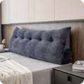 Large Bolster Triangular Headboard Wedge Bed Rest Pillow - Full Size