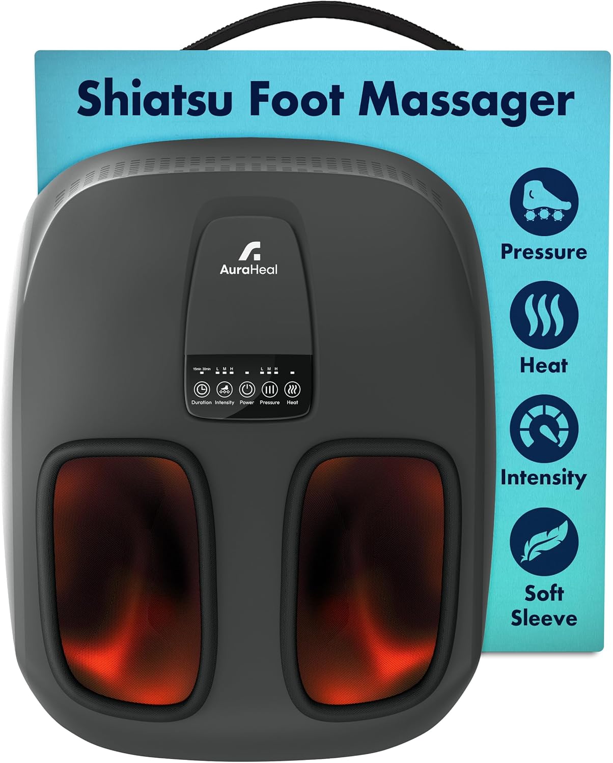 Shiatsu Foot Massager with Heat for Plantar Fasciitis Relief