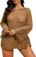 Sexy Crochet Sheer Kaftan Beach Dress Coverup (Style 92VX)