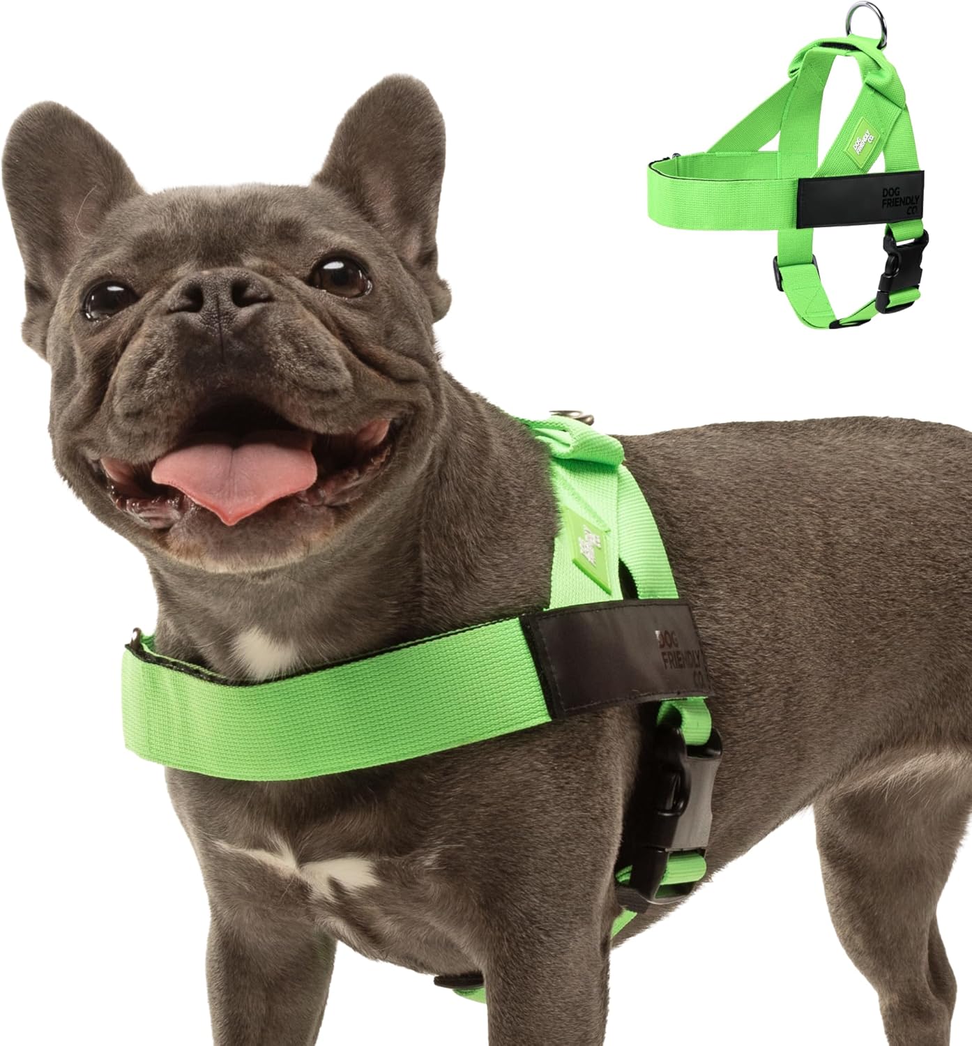 DF Co. Dog Harness for Ultimate Comfort and Control in Neon Green