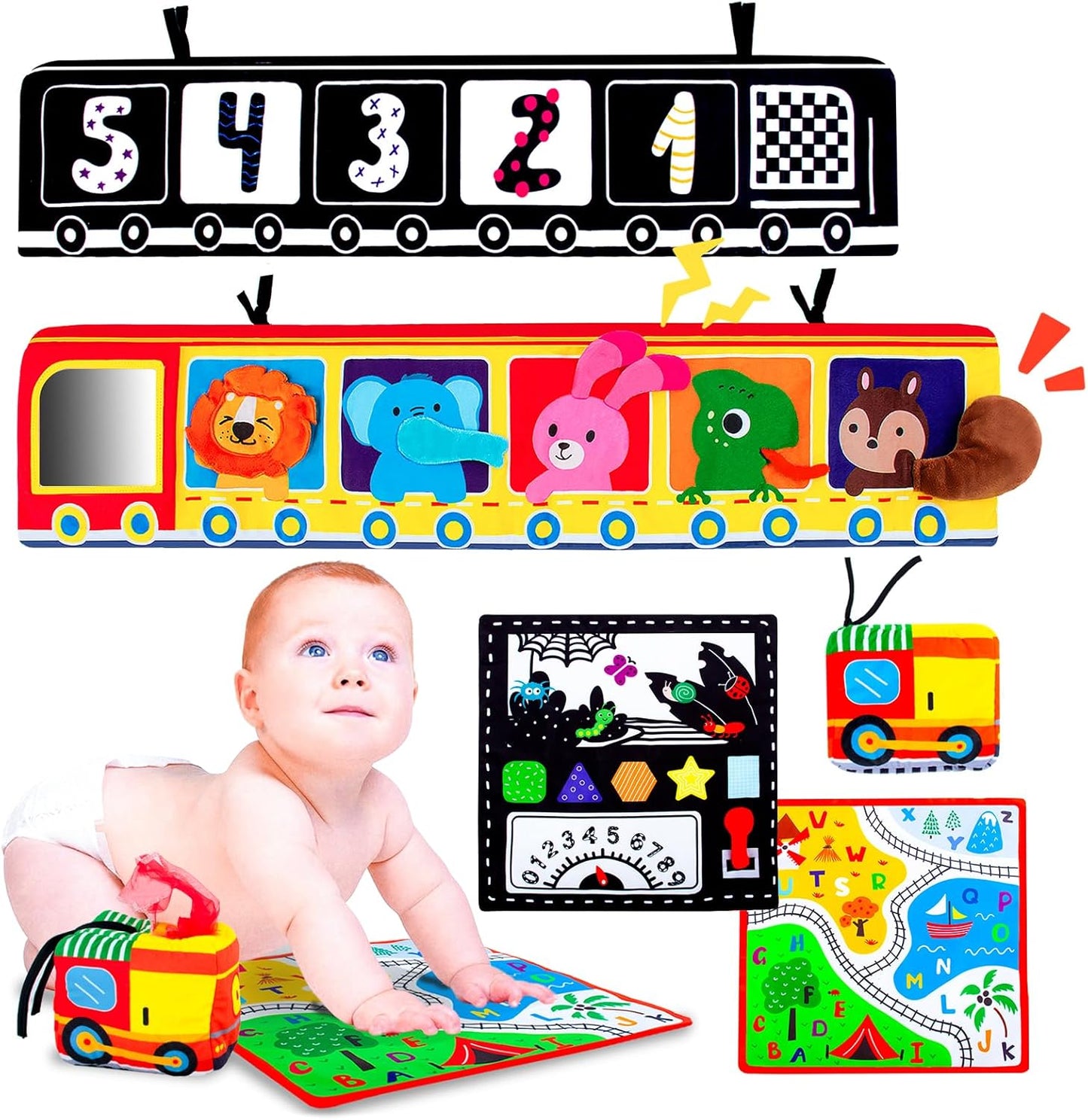 High Contrast Baby Toys for 0-9 Months by teytoy