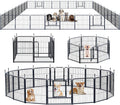 Dog Playpen Portable Outdoor Dog Fence - Foldable 32 Panels