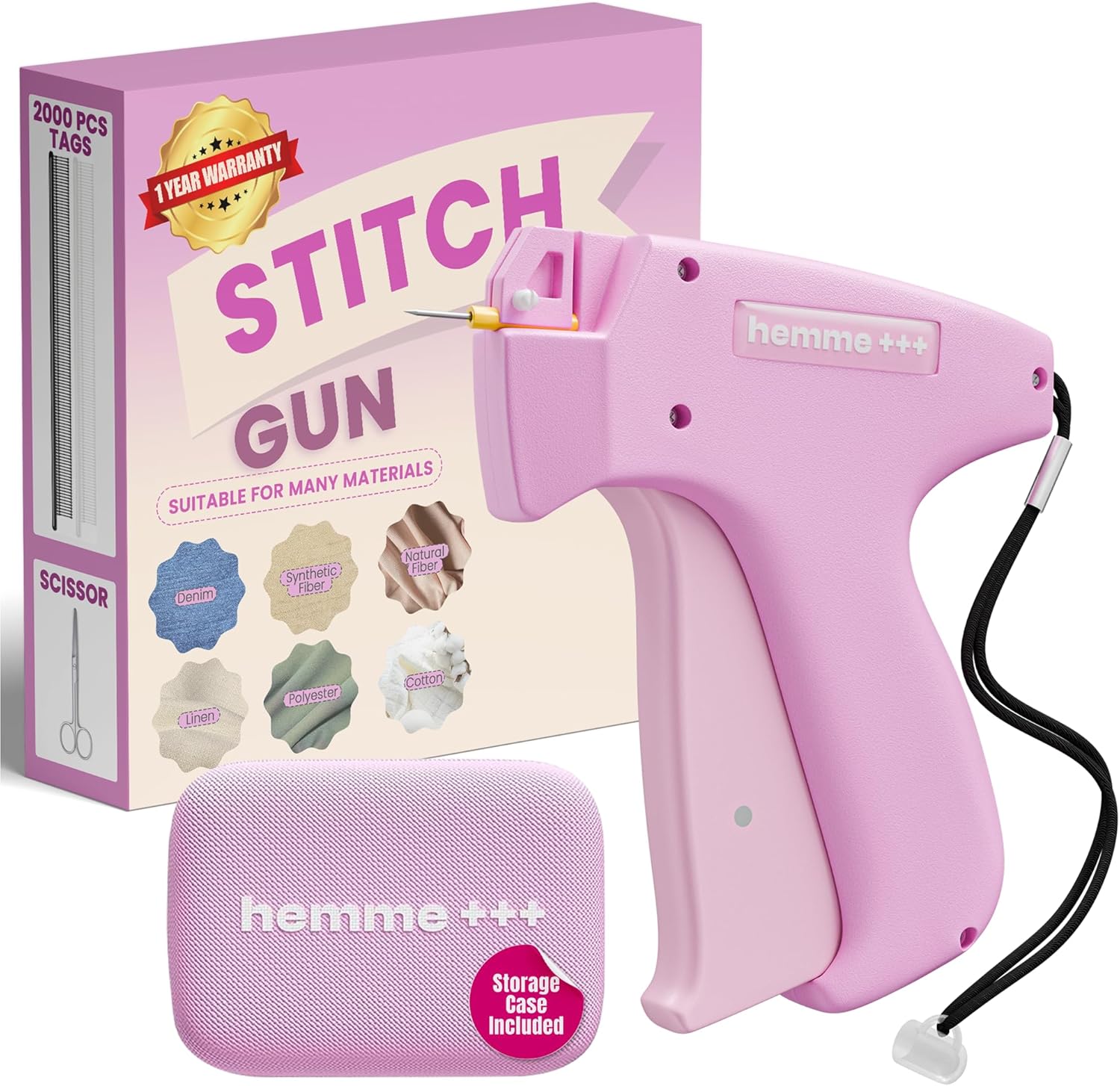 Quick-Fix Stitch Gun for Clothes - Hemming Tool & Tagging Gun Combo
