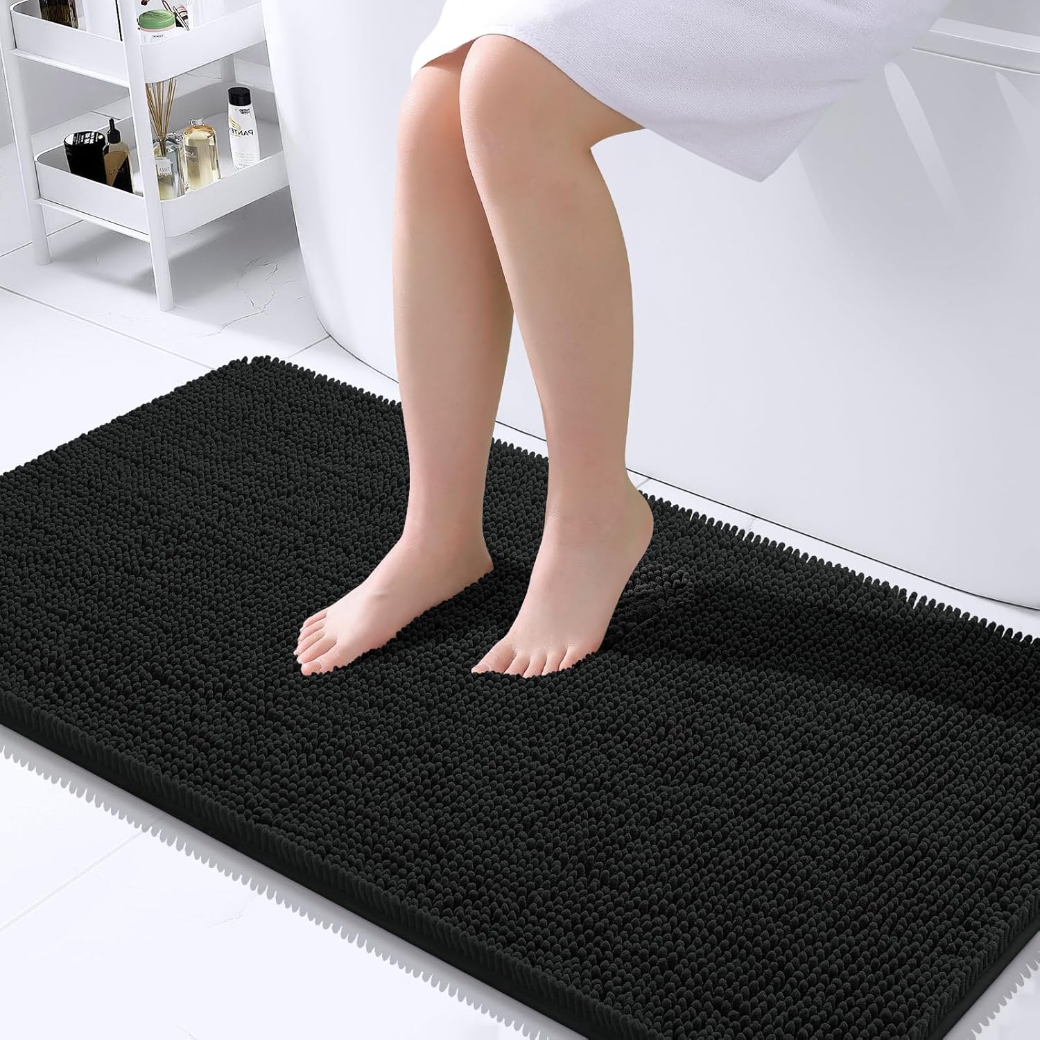 OLANLY Extra Soft Chenille Bath Rugs for Ultimate Comfort
