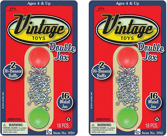 Vintage Metal Jacks Game Set: Classic Fun for All!