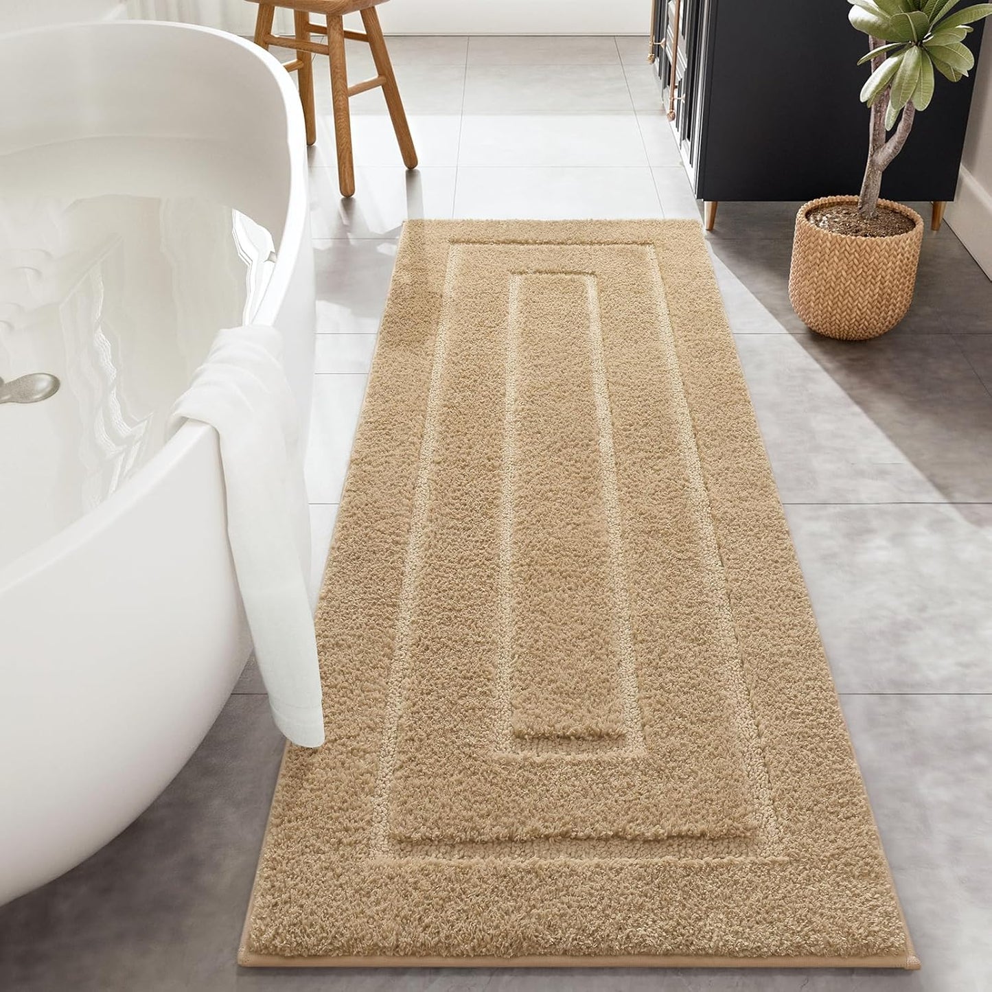 HOMORE Bathroom Runner Rug 24x60 Inch Soft Absorbent Microfiber