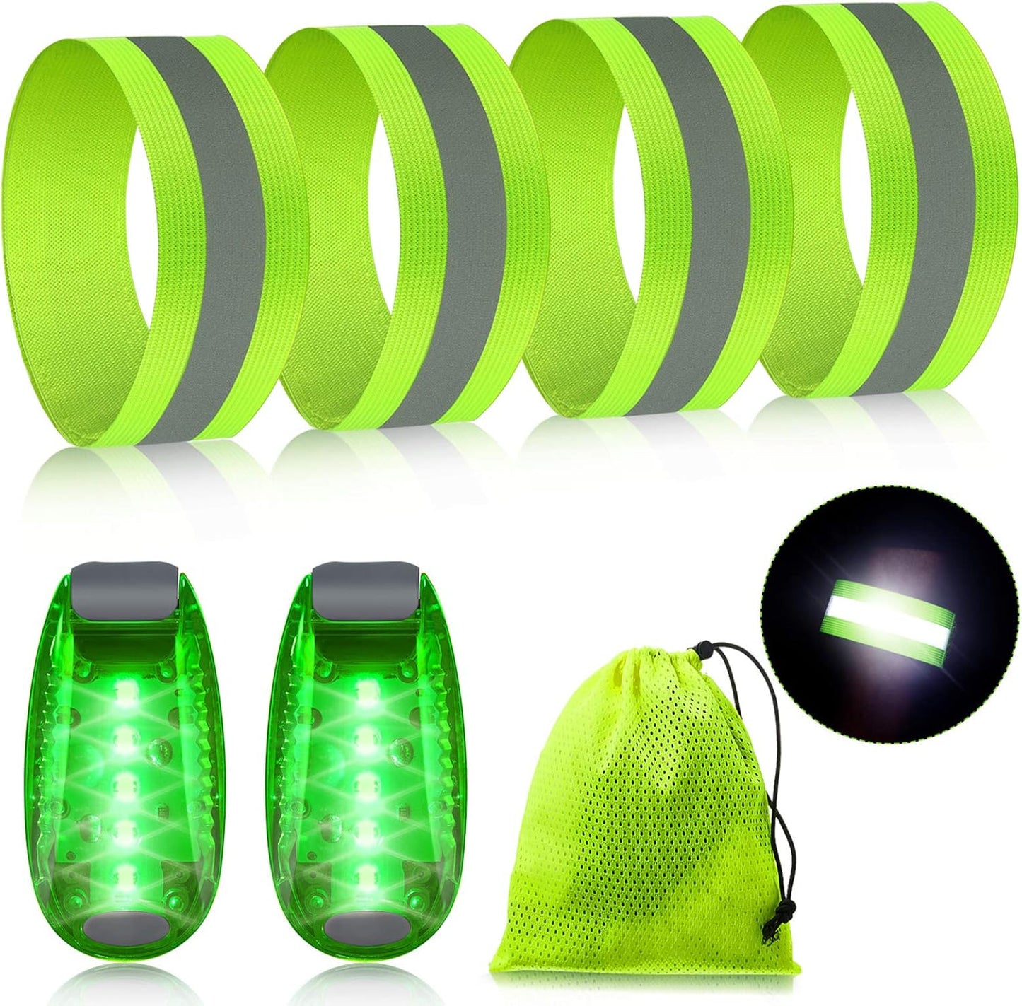High Visibility Running Gear Set - Stay Safe at Night!