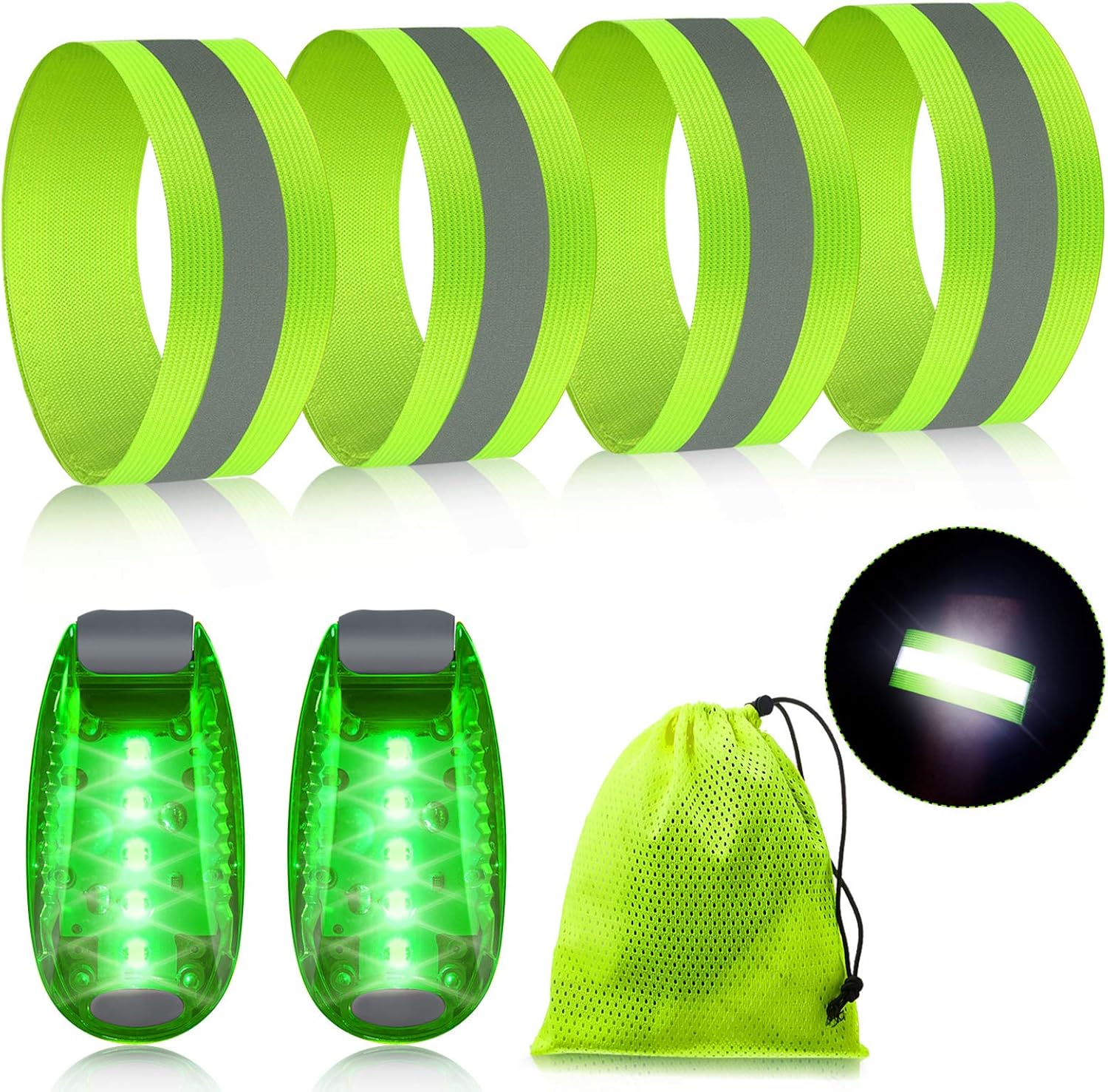 High Visibility Running Gear Set - Stay Safe at Night!