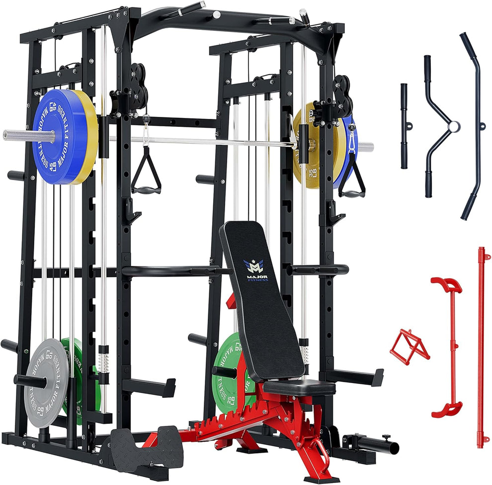 Ultimate Home Gym Power Cage with LAT Pull-Down & Cable Crossover ...