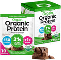 Orgain Organic Vegan Protein Powder Creamy Chocolate Fudge - Travel