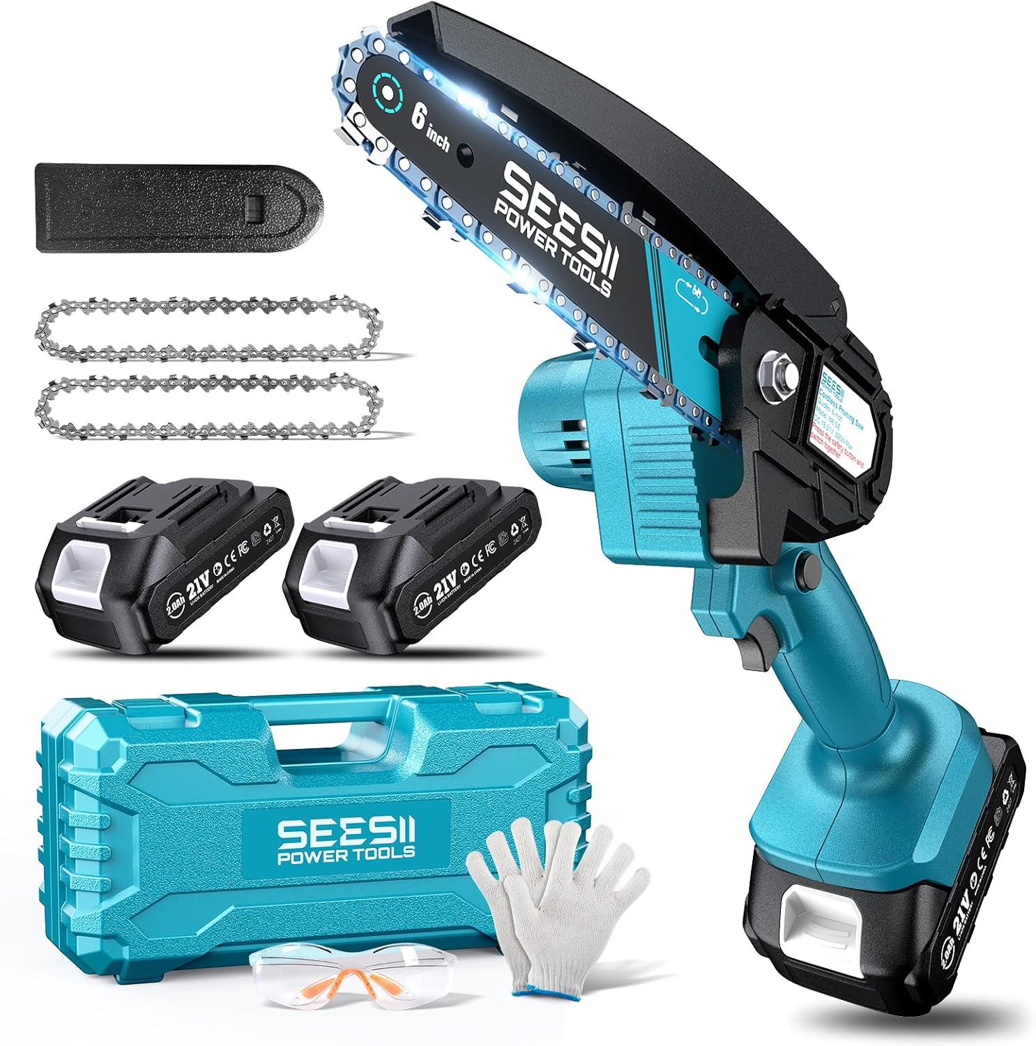 Seesii Mini Chainsaw for Effortless Tree Trimming and Cutting