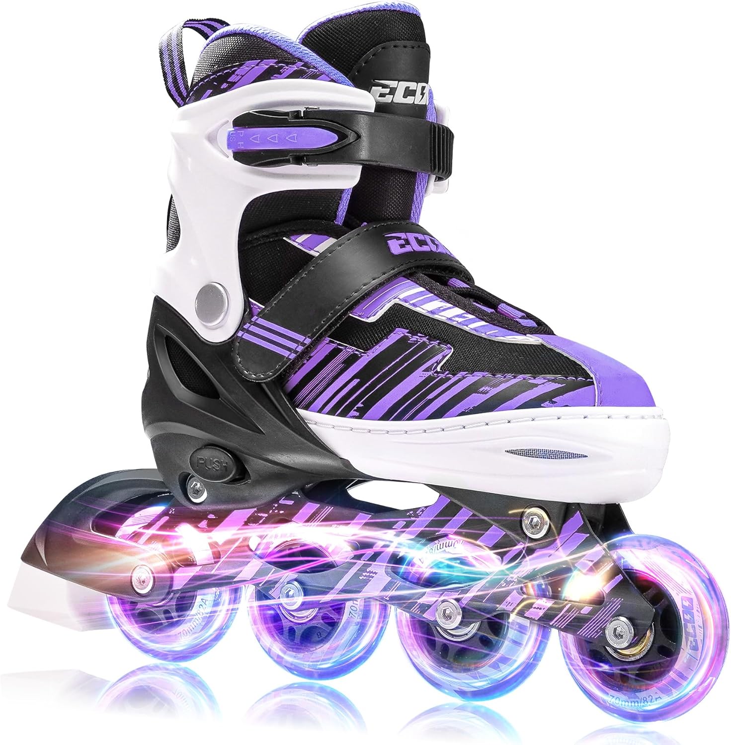 Adjustable Inline Skates for Kids with Light Up Wheels