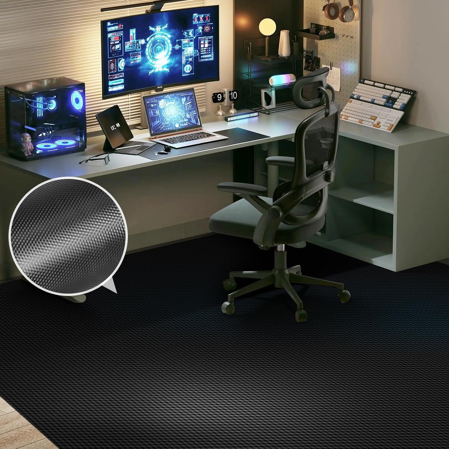 60 x 75 Waterproof Chair Mat for Hardwood Floors and Office Use