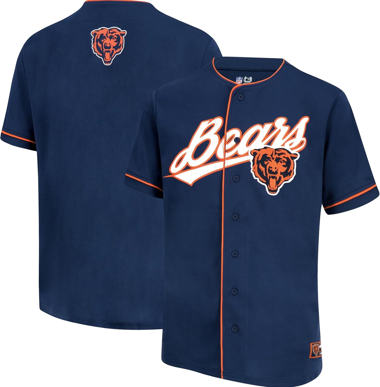 Ultra Game NFL Official Button Down Baseball Mesh Jersey Shirt