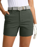 SANTINY Women's 5in Golf Shorts with Pockets - Quick Dry Stretch Shoes