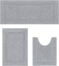 SHACOS Bathroom Runner Rugs Set of 3 - Ultra Soft Microfiber Bath Mat
