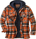Men's Maplewood Hooded Flannel Shirt Jacket - Quilted Lined