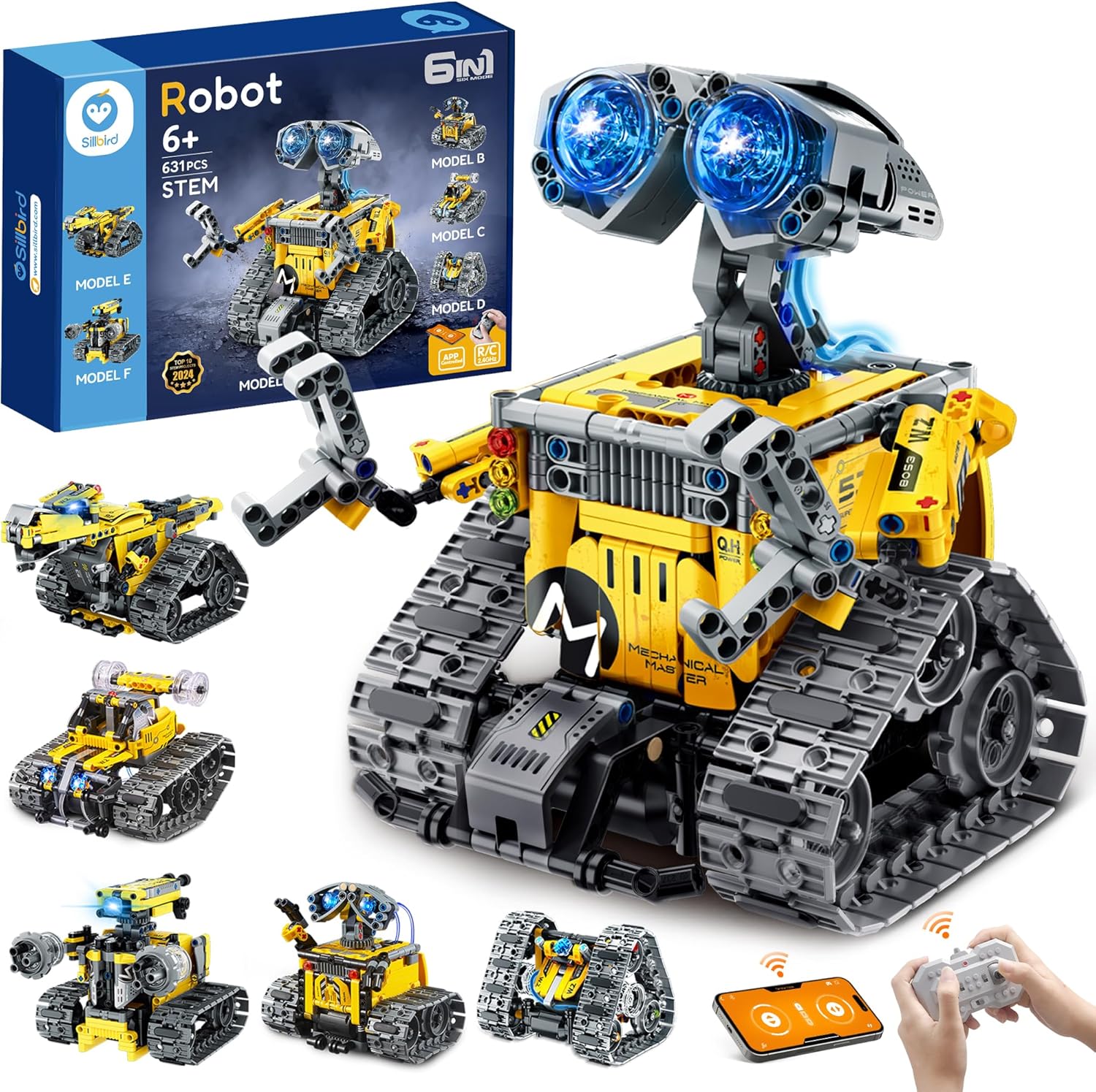 Sillbird STEM Racer Car Robot Kit - Build 6in1 Cars!