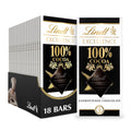 Lindt EXCELLENCE 100% Cocoa Dark Chocolate Bar - 18 Pack Treats
