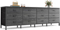 70 in Dresser for Bedroom TV Stand with 12 Drawers - Large Storage