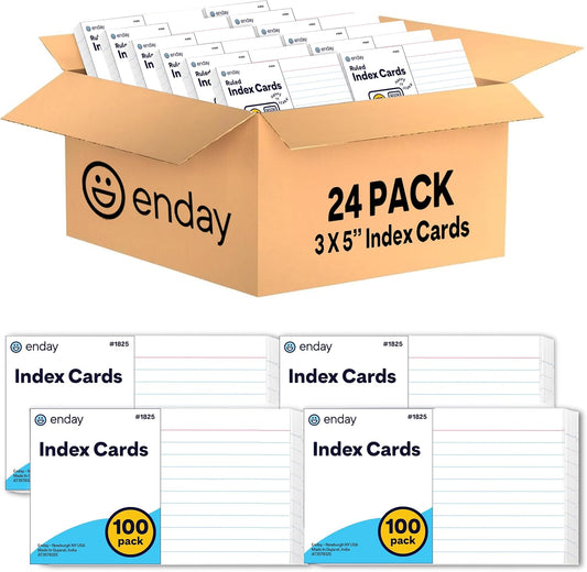 3x5 Ruled Index Cards Bulk for School, Home, and Office Use