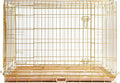 Dog Crate 42 in Copper Gold - Durable Foldable Kennel