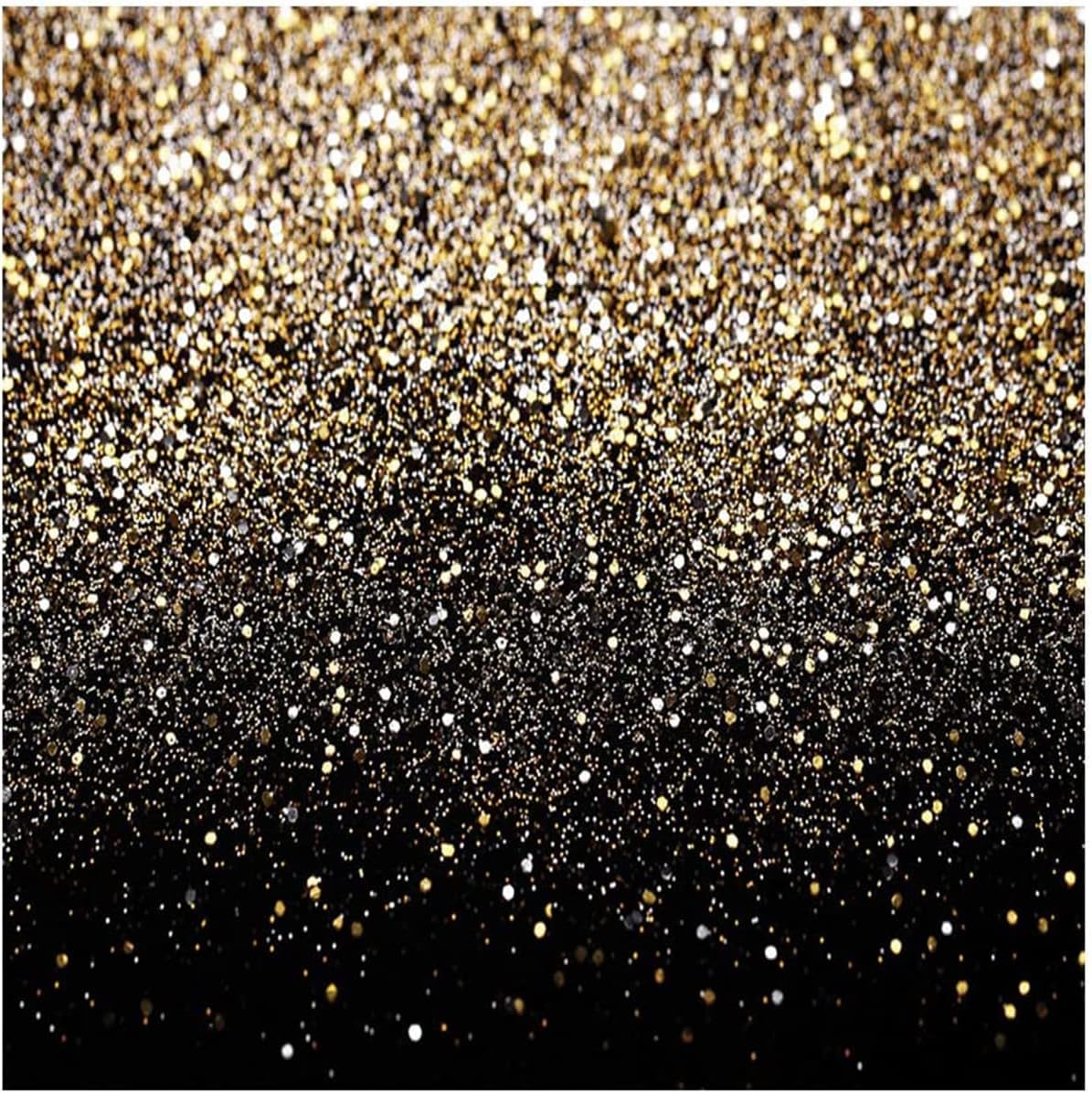10x10ft Black & Gold Photo Booth Backdrop for Events