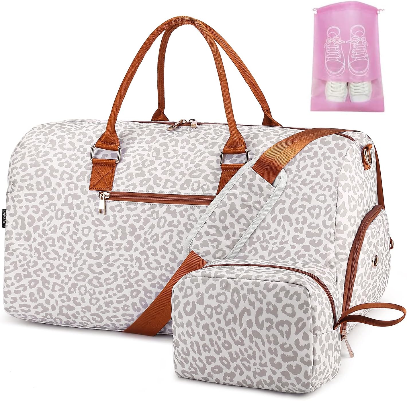 Duffle Bag for Travel with Shoe Compartment and Wet Pocket