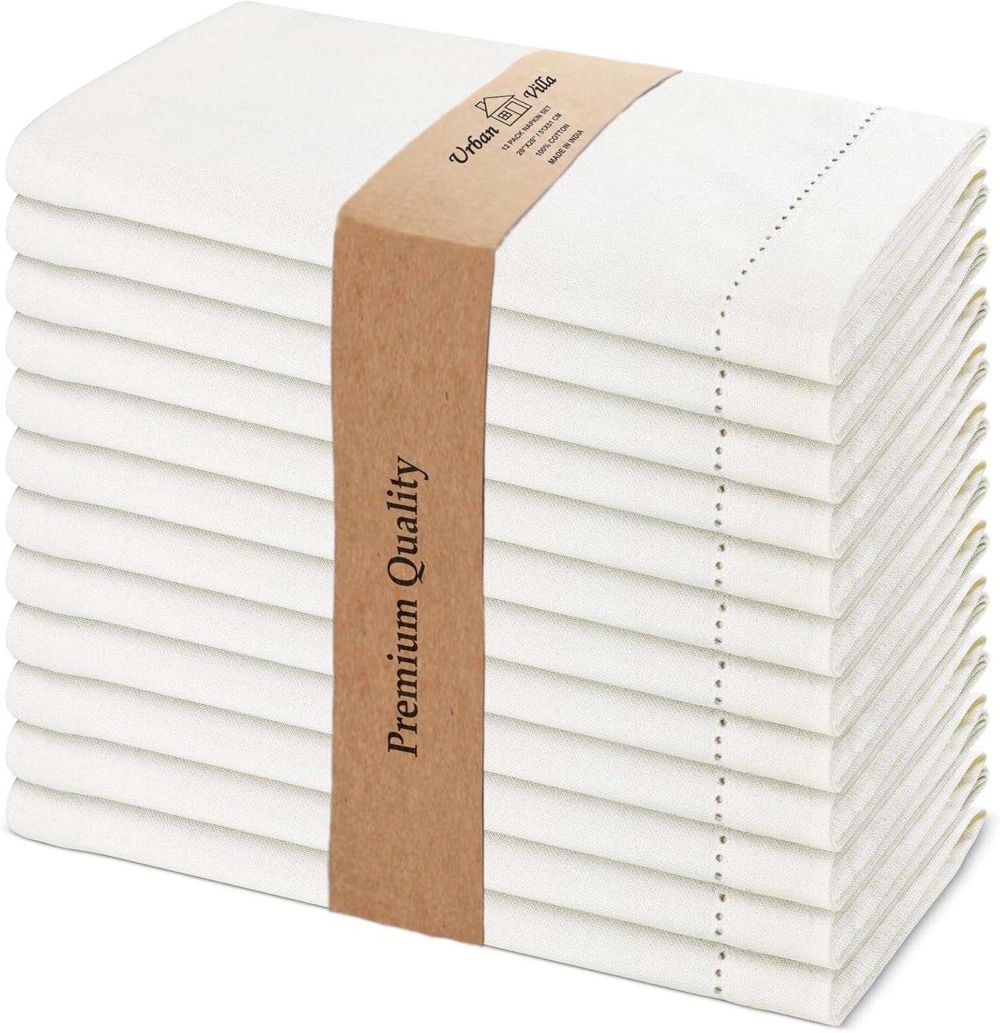 Urban Villa Cloth Napkins Set of 12 for Elegant Dining Experience