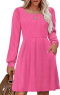 Chic OFEEFAN Women's Sweater Dress with Dual Pockets
