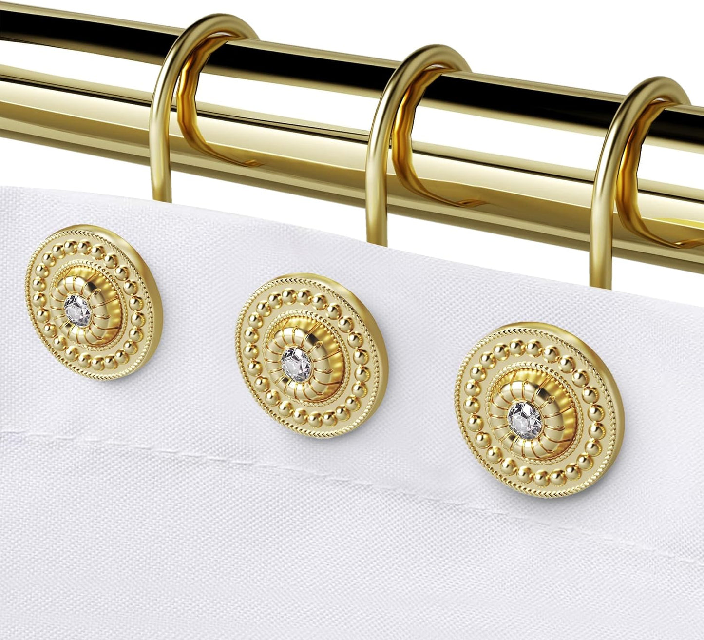 Rust-Proof Gold Shower Hooks Set - iToplin