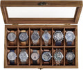 SONGMICS 12-Slot Wooden Watch Box