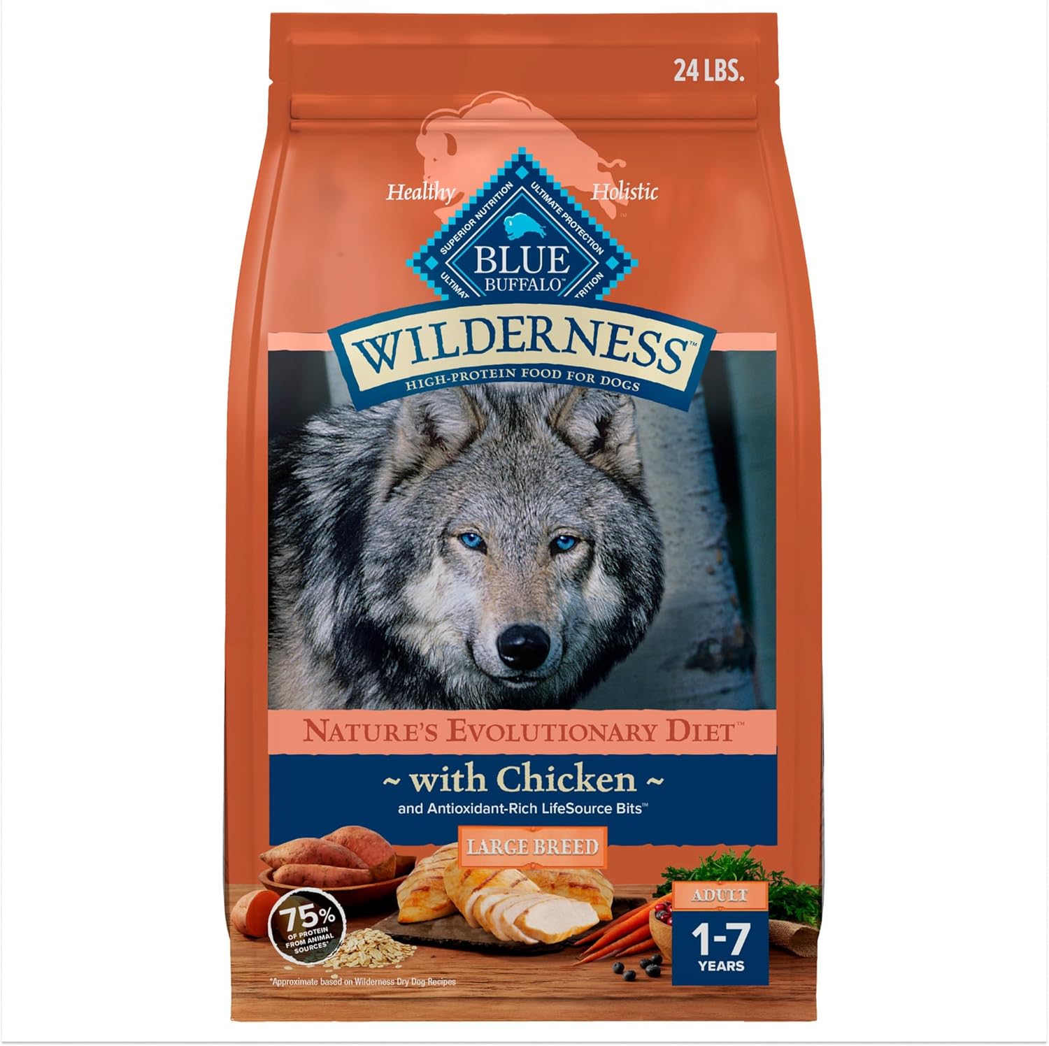 Blue Buffalo Wilderness Large Breed Adult Dry Dog Food Review