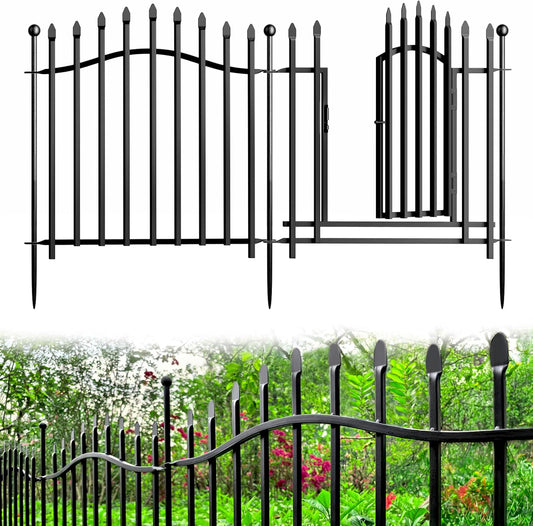 10 Panels No Dig Garden Decorative Fence by Bilibompa