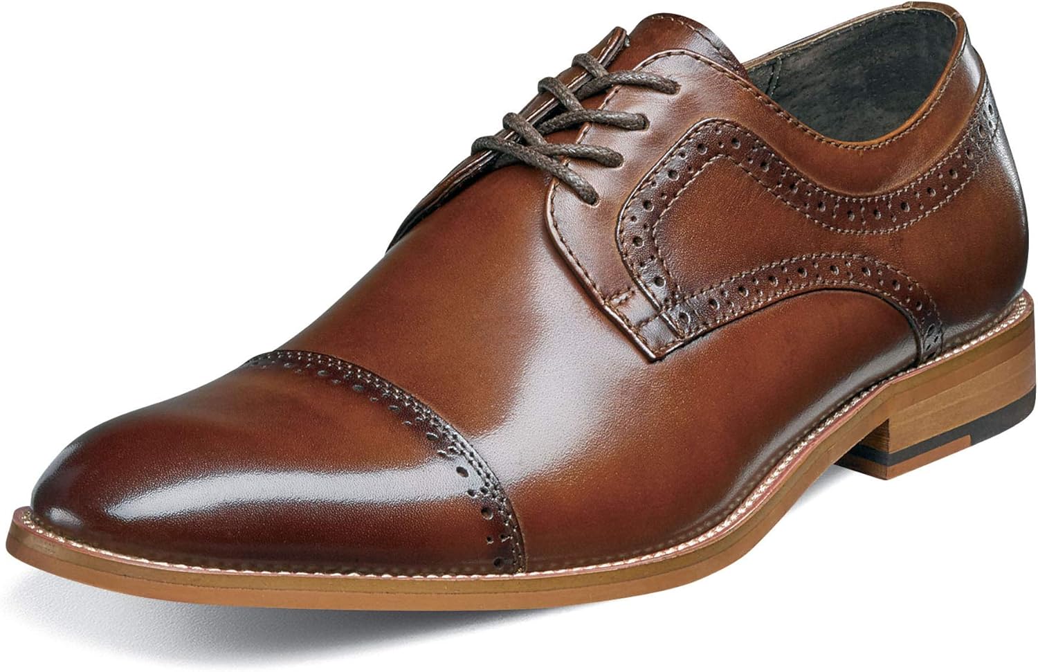 STACY ADAMS Men's Dickinson Cap-Toe Oxford for Classic Style