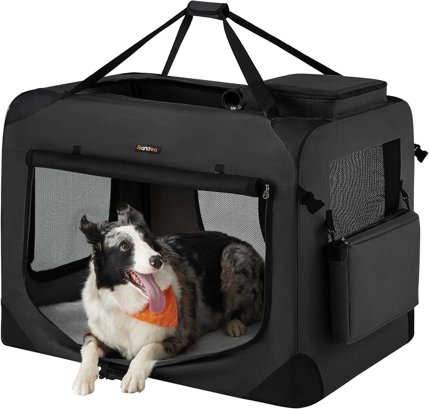 Feandrea 36 Inches Collapsible Soft Dog Crate for Travel