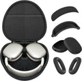 Hard Case for AirPods Max with Silicone Covers (Black) - Travel