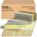 21 Degree Framing Nails 3 in x 0.131 in - Ring Shank Galvanized (1000)