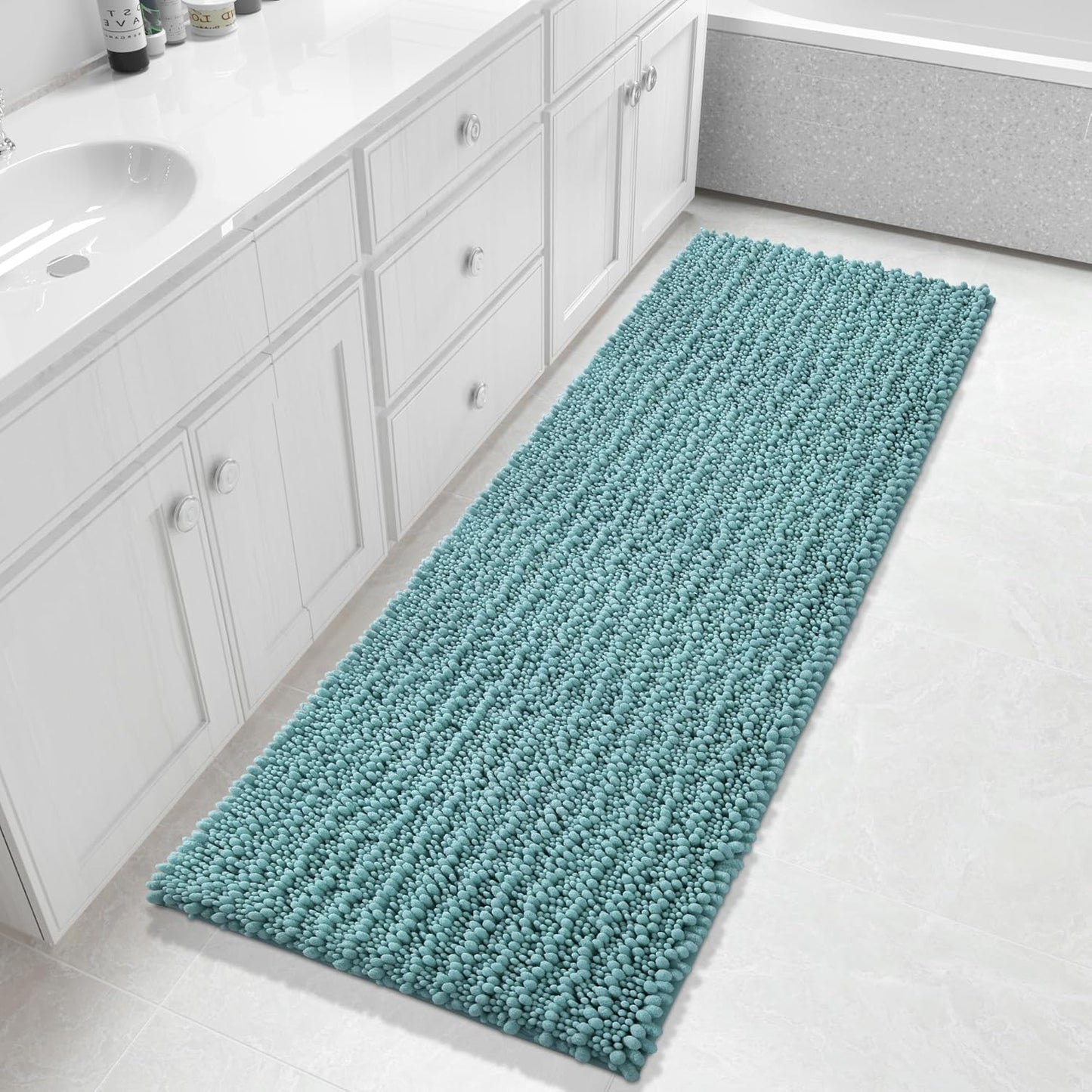 Yimobra Bathroom Runner Rug 60x24 Inch - Soft Non Slip Chenille