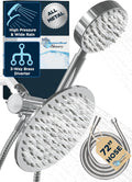 HammerHead Showers Solid Metal Dual Shower Head Combo - Hotel-Like