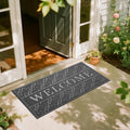 Yimobra Welcome Mat Outdoor Indoor 47x24 - Durable All-Season Doormat