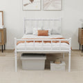 Metal Platform Twin Bed Frame with Headboard - Sturdy Steel Slats