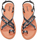 Veittes Women's Flat Sandals - Casual Criss Cross Strappy Summer Shoes