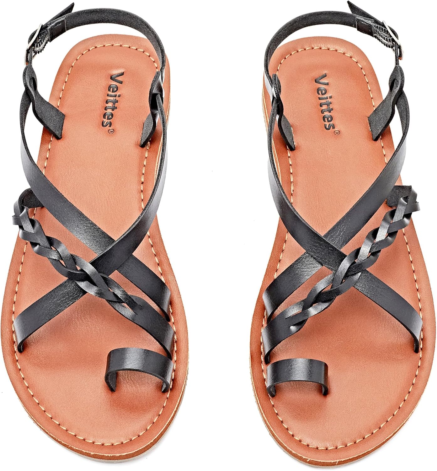 Stylish Criss Cross Strappy Flat Sandals for Summer Fun