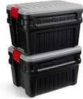 Rubbermaid ActionPacker 24 Gal Lockable Storage Box 2-Pack - Rugged