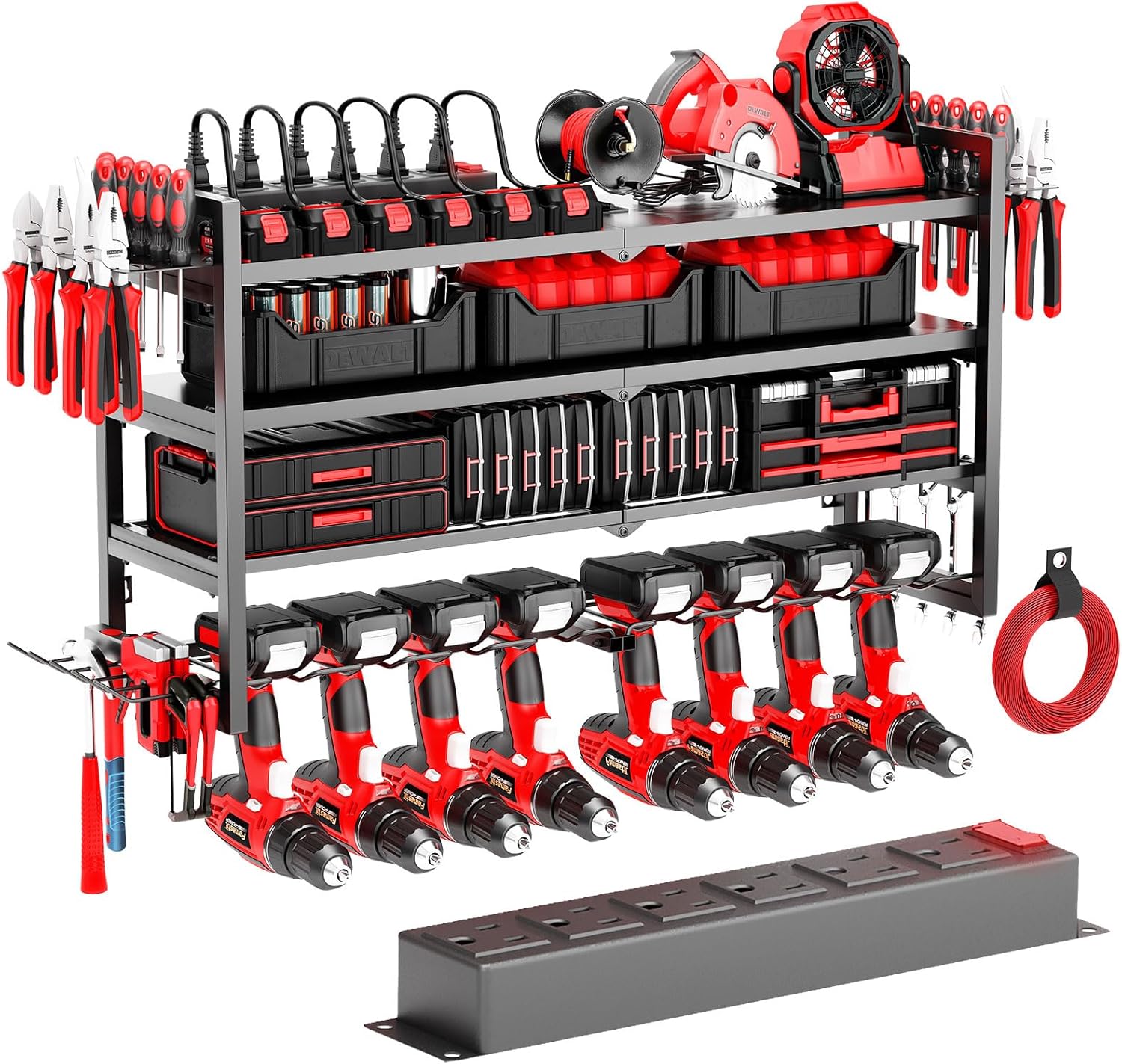 Ultimate Power Tool Wall Organizer: Charge, Store, Organize
