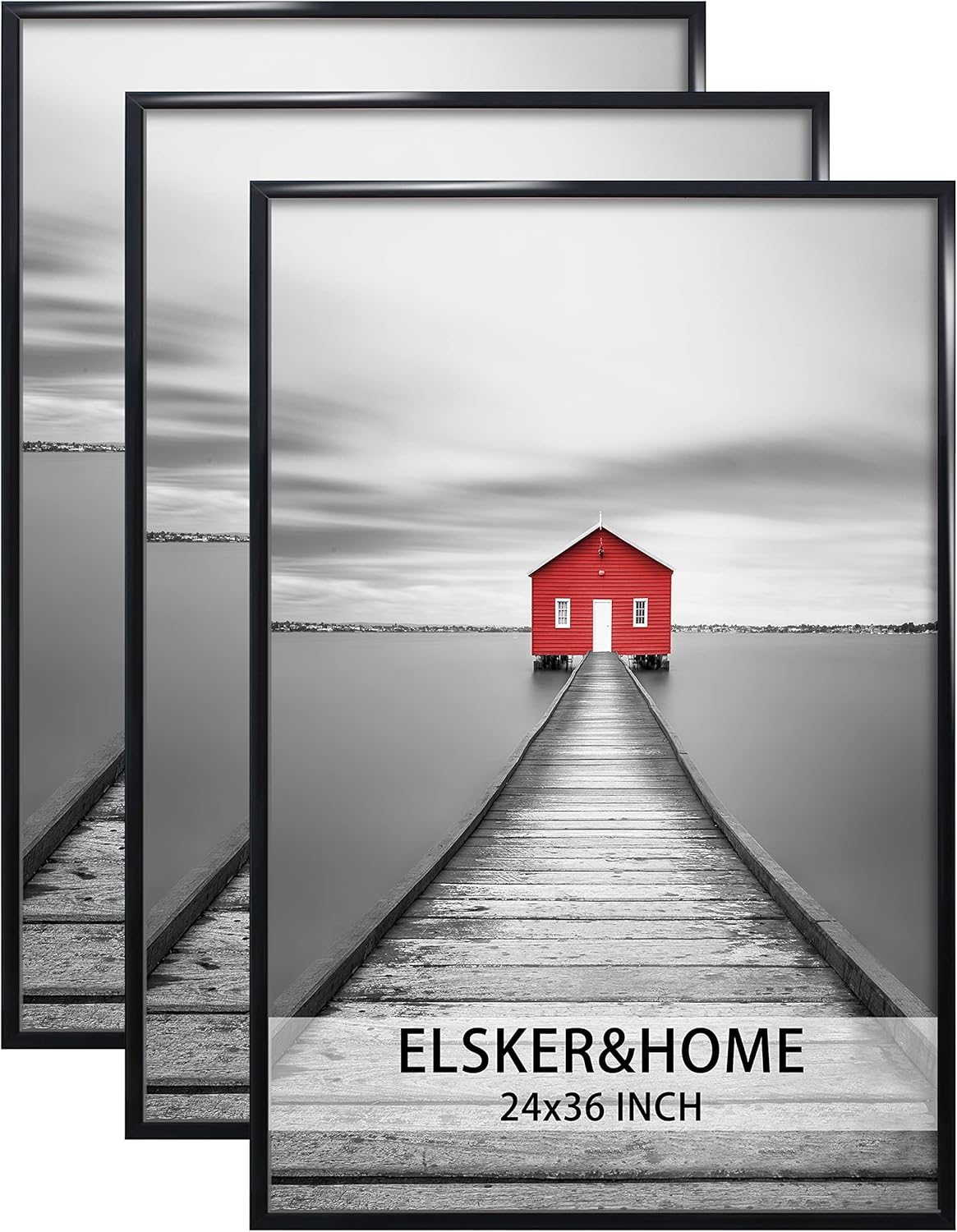 24x36 Black Poster Frame 3 Pack for Stylish Home Decor