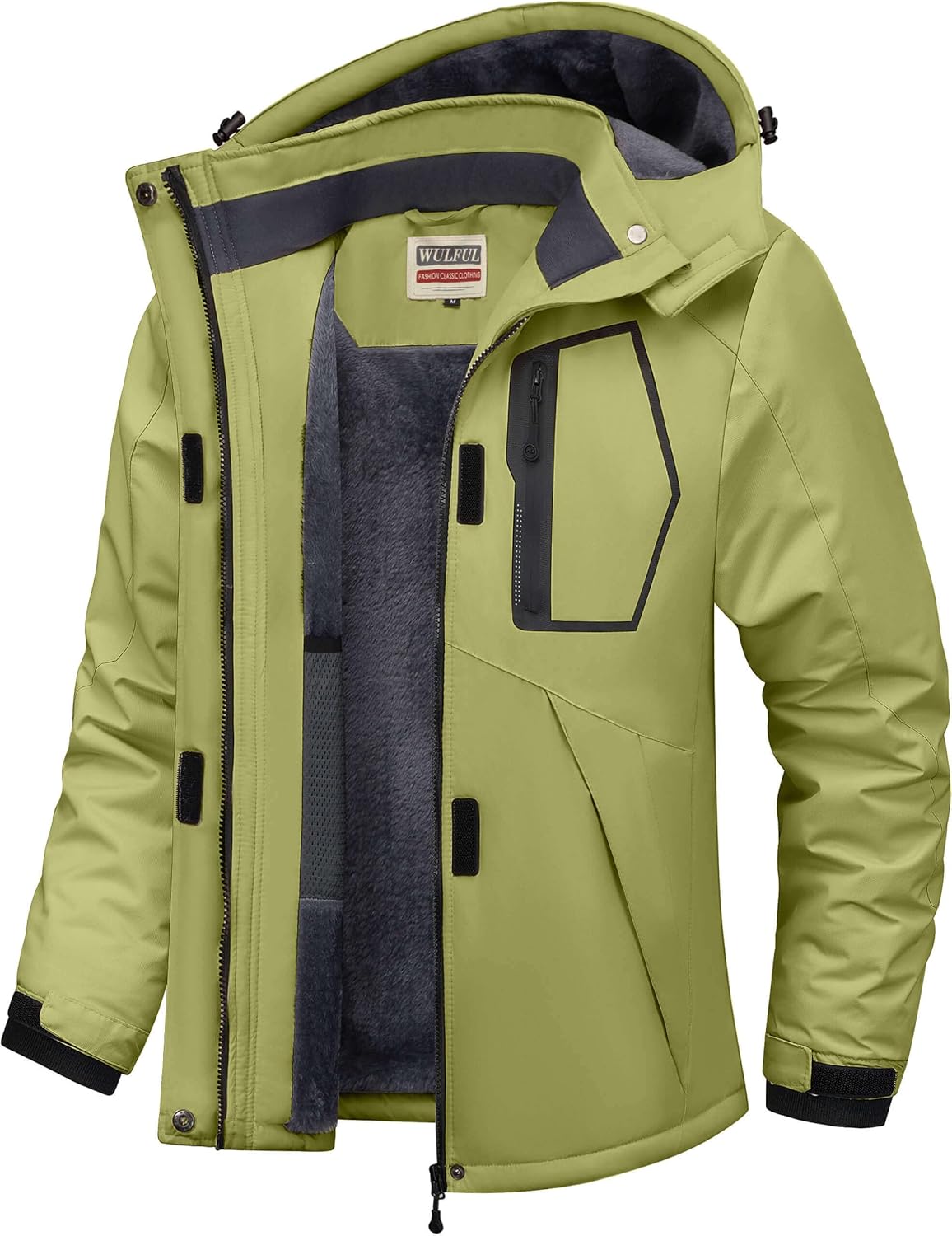 WULFUL Women's Waterproof Ski Jacket for Winter Sports and Travel