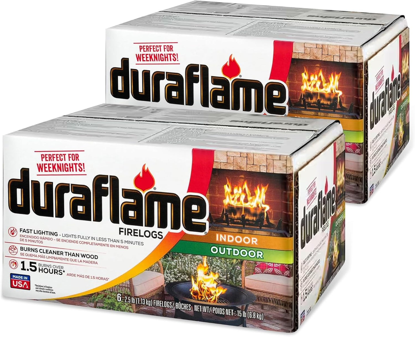 Duraflame 2.5-lb Firelogs for Indoor and Outdoor Use
